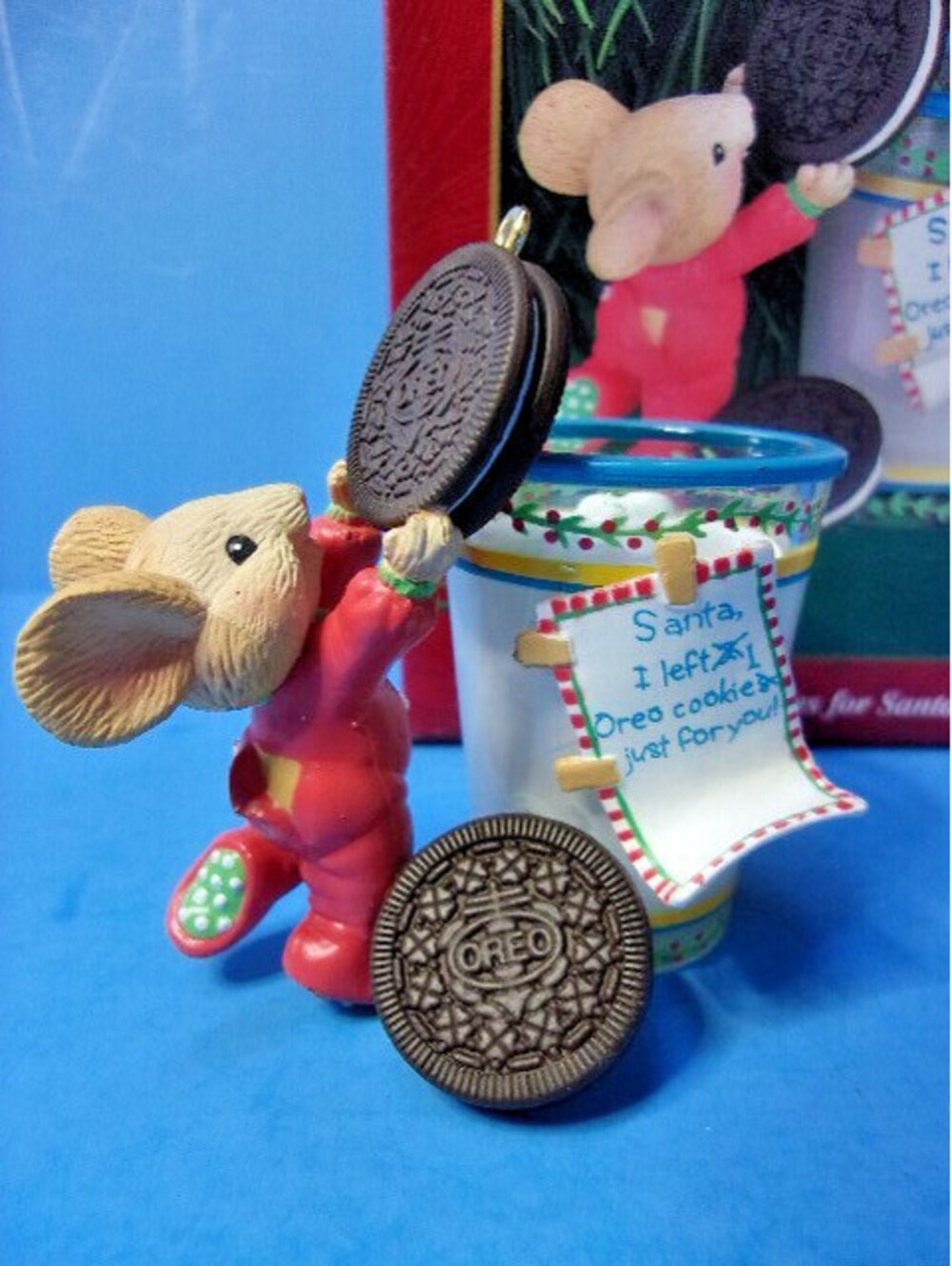 Carlton Cards OREO COOKIES for SANTA Christmas Ornament Mouse & Glass of Milk